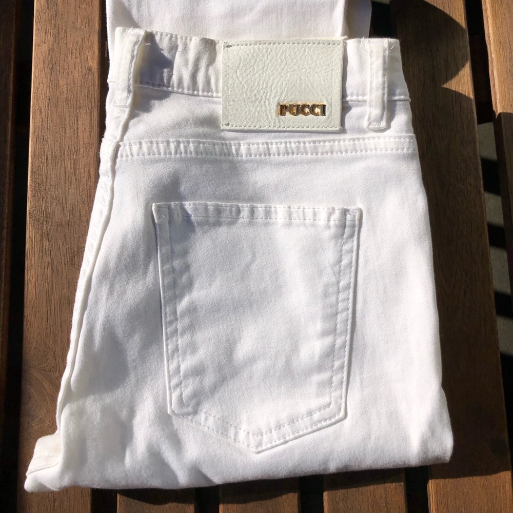 Emilio Pucci Designer white jeans